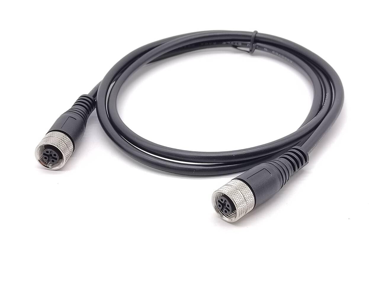 Elecbee M12 Connector 5 Pin A-Code Female to Female Double Ended Cable 1M/3.3ft