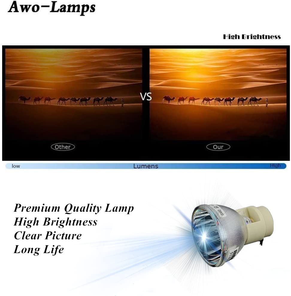 AWO Original P-VIP230W Lamp Bulb for BL-FP230I,BL-FP230D,BL-FP230H,BL-FP230G,BL-FP230F,BL-FP230J for OPTOMA