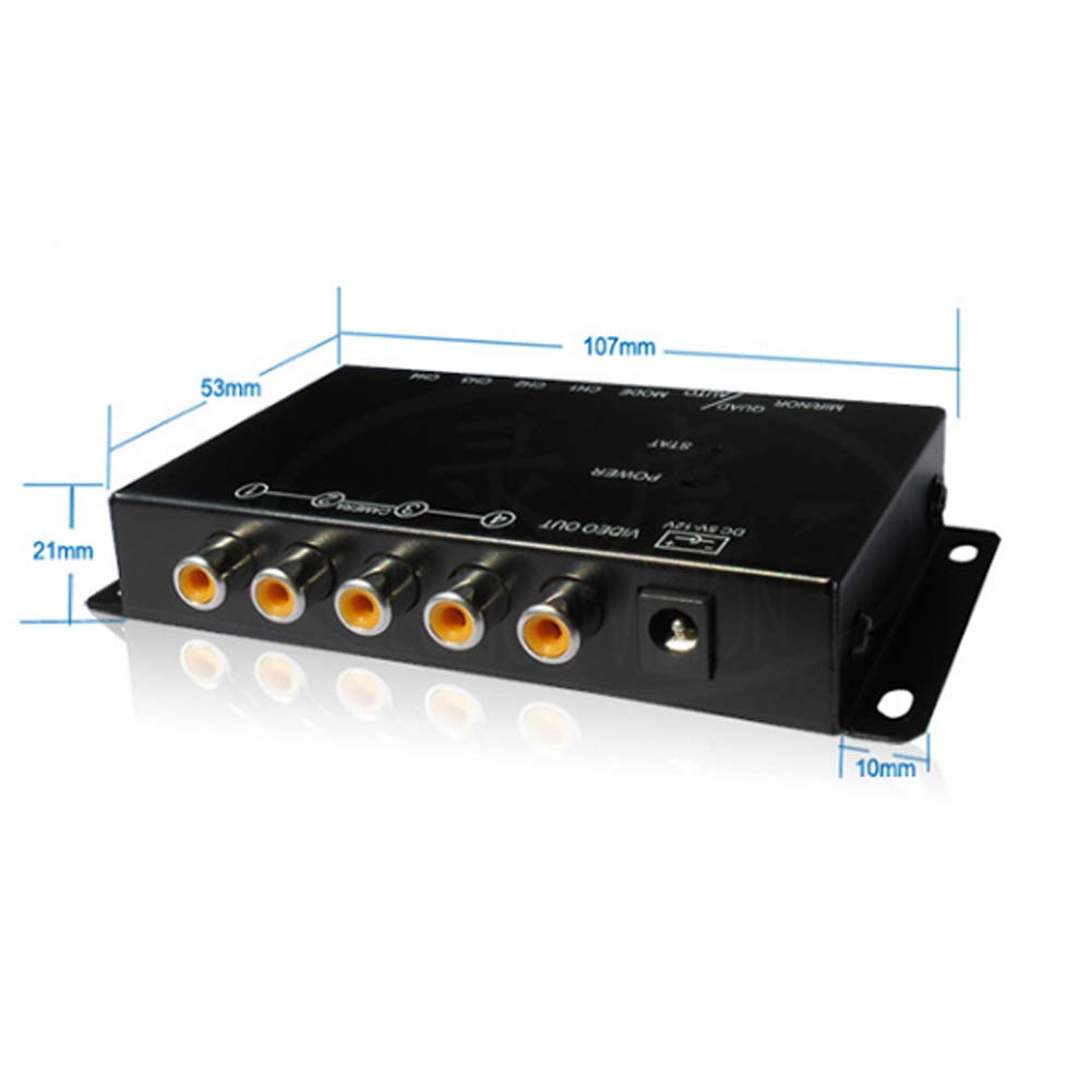 SaiDian 1Pcs Video Quad Splitter 4-Way Mini Processor Multiplexer Switcher for CCTV Security Camera