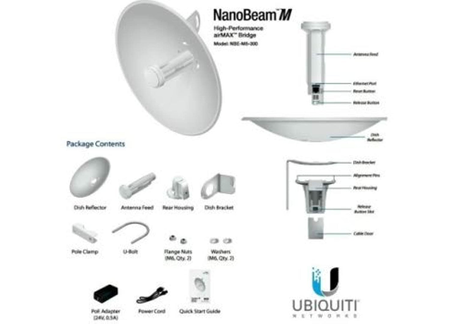 Ubiquiti Networks Pbe-M5-300 5ghz Powerbeam Airmax