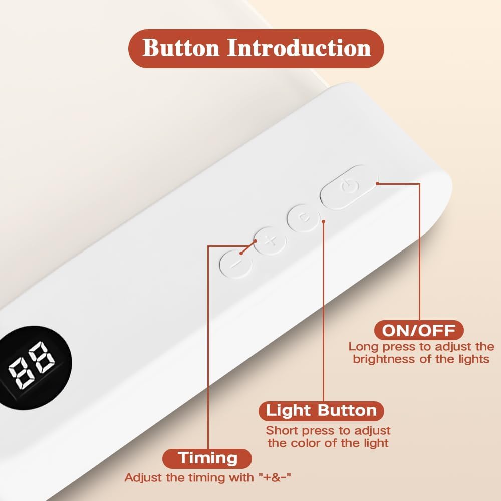 xolvun Smart Reading Light, 2026 Upgrade Rechargeable Clear LED Flat Book Light with 3 Colors & Timer, Book Page Light with Brightness Adjustment