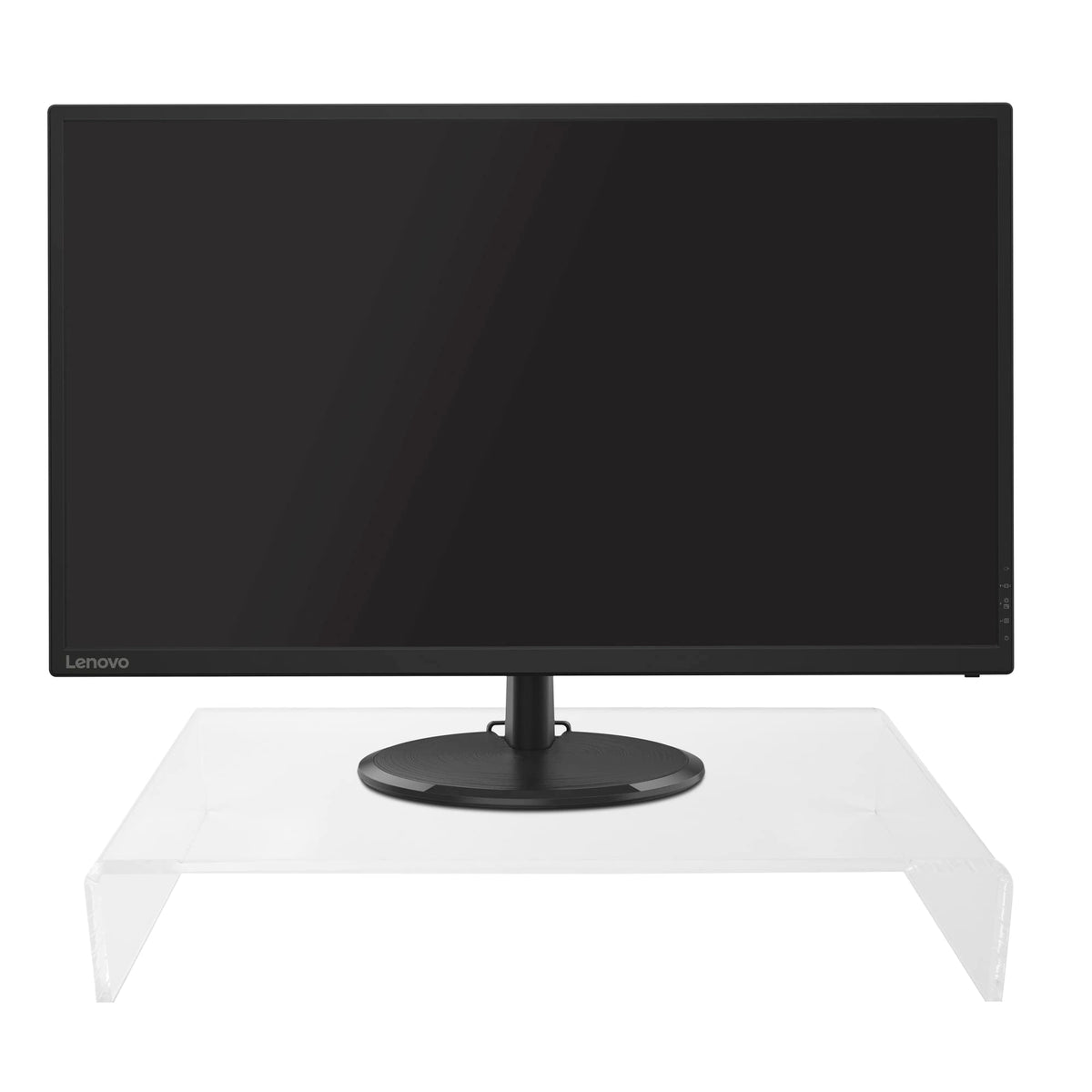 Realspace® Vayla Acrylic Monitor Stand, 3-5/8"H x 21-5/8"W x 11-3/4"D, Clear