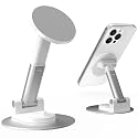 HZZADZXW Magnetic Phone Stand for MagSafe, Compatible for All Smartphones with Metal Ring, Height Adjustable Stand with 360° Rotation, Compatible