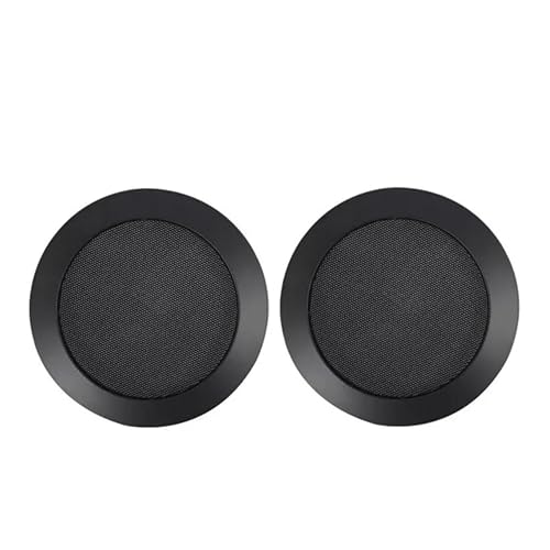 CCeCCe 2 Pack 4 Inch Speaker Grill Cover Black SubWoofer Round Circle Mesh Woofer Grille Covers Guard Protector for Car Home Audio Speakers Theater