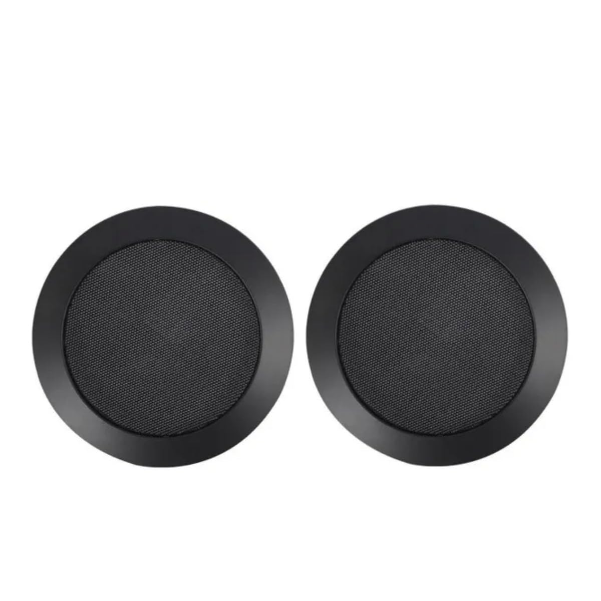 CCeCCe 2 Pack 4 Inch Speaker Grill Cover Black SubWoofer Round Circle Mesh Woofer Grille Covers Guard Protector for Car Home Audio Speakers Theater