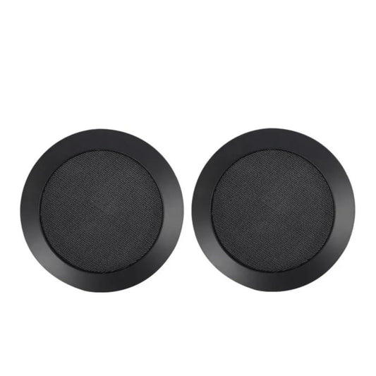 CCeCCe 2 Pack 4 Inch Speaker Grill Cover Black SubWoofer Round Circle Mesh Woofer Grille Covers Guard Protector for Car Home Audio Speakers Theater