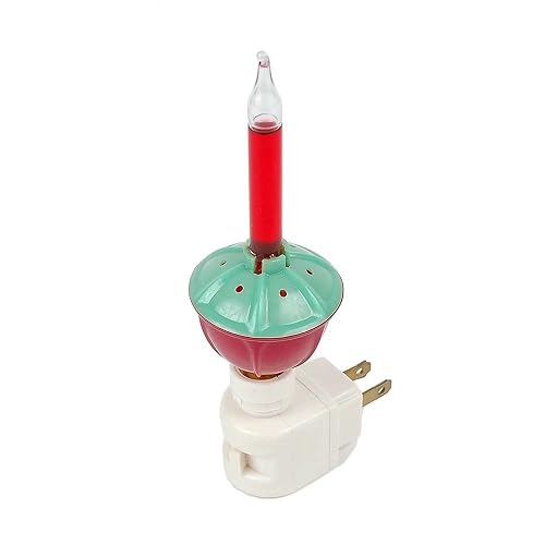 Novelty Lights Traditional Bubble Night Light, 1 Red Bubble Night Light, (120 V Outlet, 1 Pack)