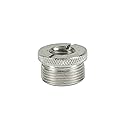 Monoprice 602000 Screw Thread Adapter for Microphone Stand (5/8 Male to 3/8 Female), Silver