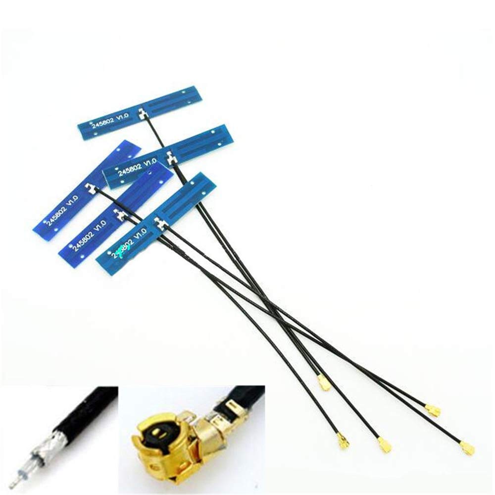 Wixine 3Pcs 2.4G/5G/5.8G Dual Band Omni PCB Antenna with IPX Connector WiFi Internal