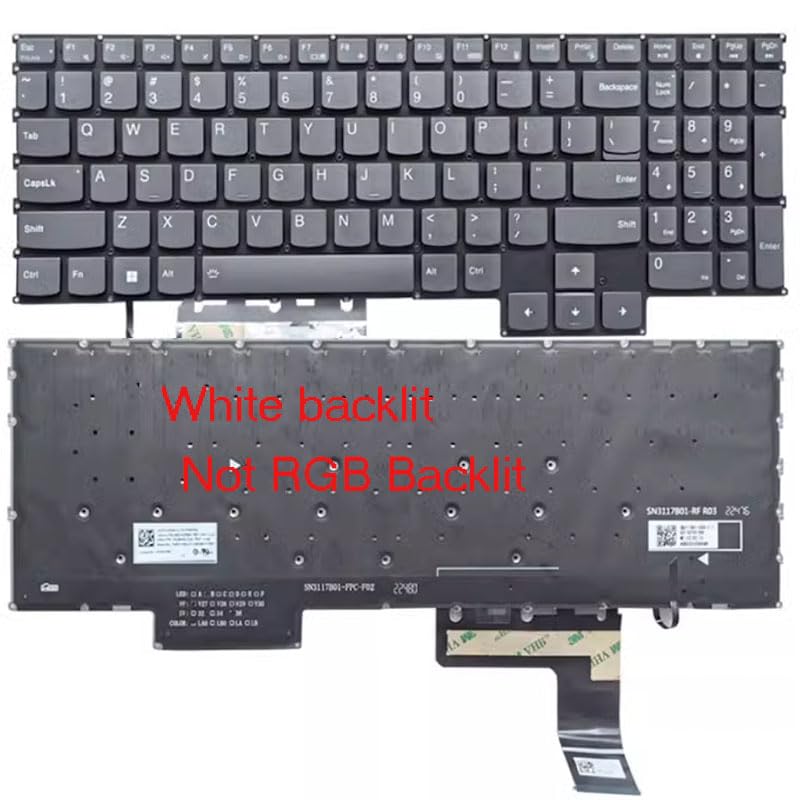 CWXKGL Replace Laptop Keyboard for Lenovo IdeaPad Gaming 3 15IAH7 82S9 US with backlit