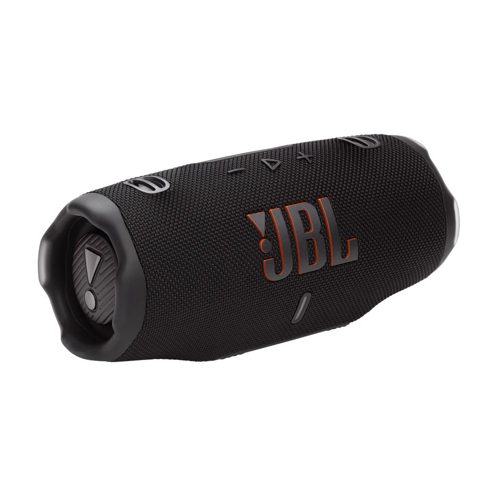 JBL Charge 6 Waterproof Portable Speaker Bundle with gSport Carbon Fiber Case (Black)