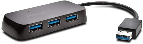 Kensington UH4000 4 Port USB Hub 3.0 (K33978WW),Black