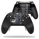 MightySkins Skin Compatible with Microsoft Xbox One Elite Controller - Thin Blue Line K9 | Protective, Durable, and Unique Vinyl wrap Cover | Easy