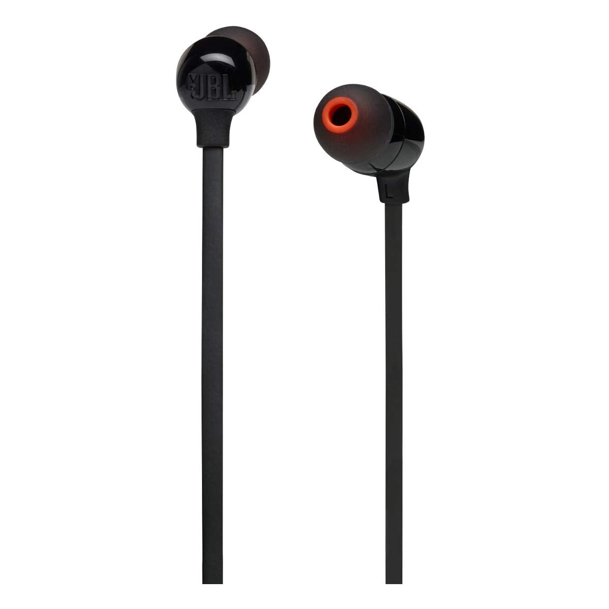 JBL Tune 125 - Bluetooth Wireless in-Ear Headphones with 3-Button Mic/Remote and Flat Cable - Black, Small (Renewed)