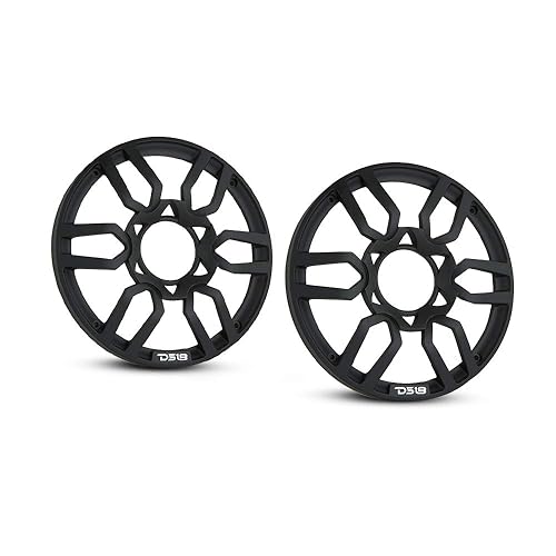 DS18 PRO-GRILL6 Speaker Cover - 6.5-Inch Car Audio Plastic Universal Speaker Grill Cover, Cover and Protect Your Speakers - Black - Set of 2