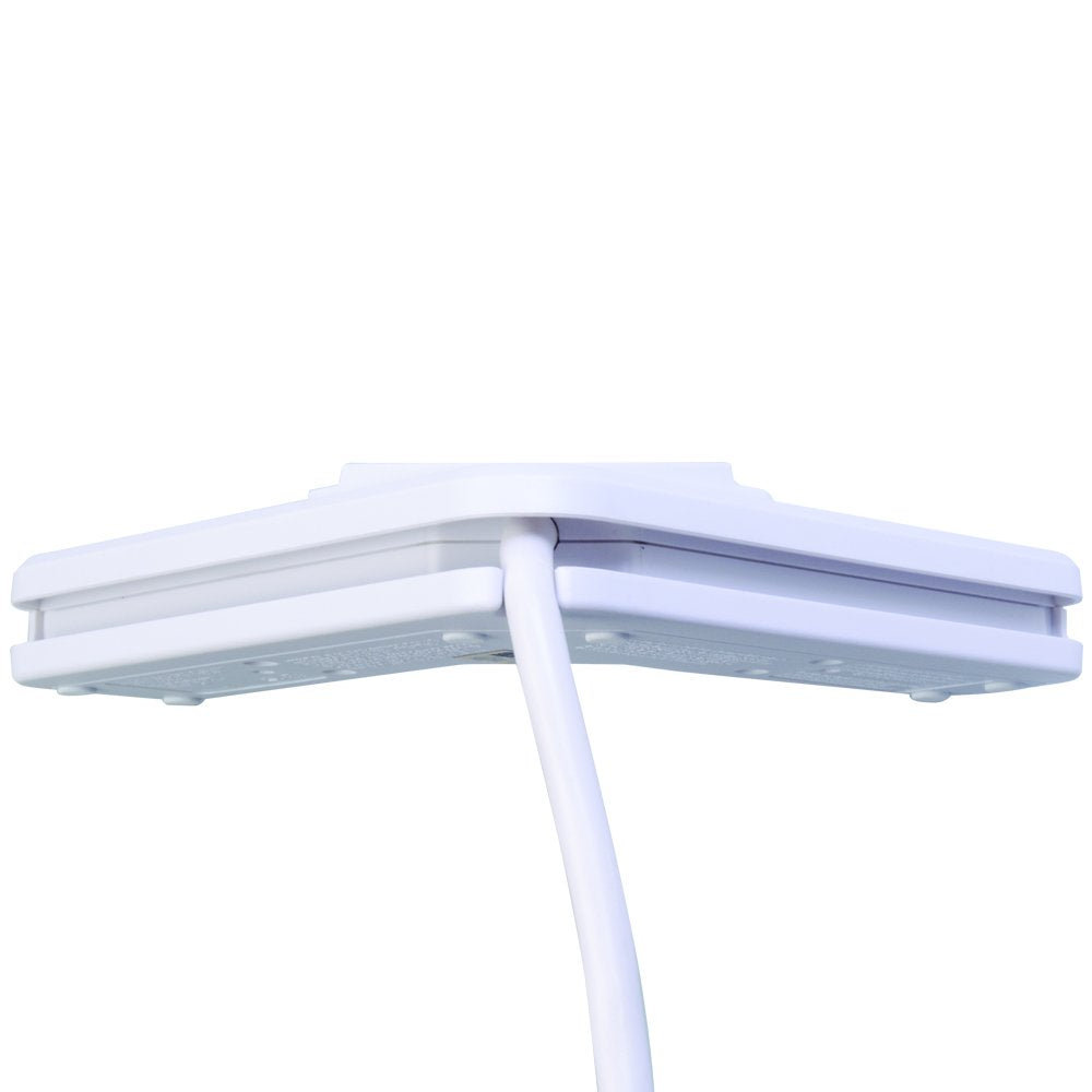 Woods 41374 6-Outlet Corner Power Strip, White,