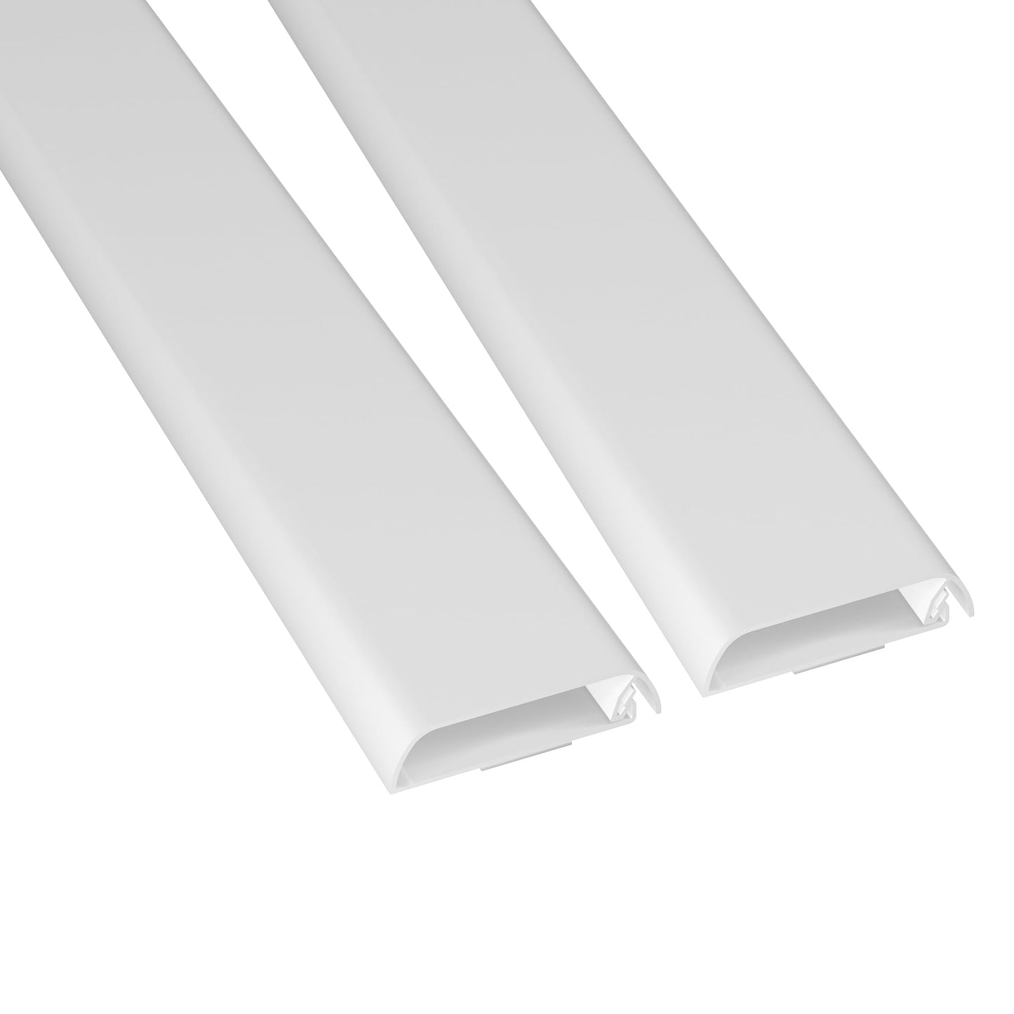 D-Line TV Wall Mount Cord Hider, Hide Mounted TV Cables, Wire Covers, Self Adhesive Cover for Cords, Paintable, Low Profile, Seamless Cable Raceway