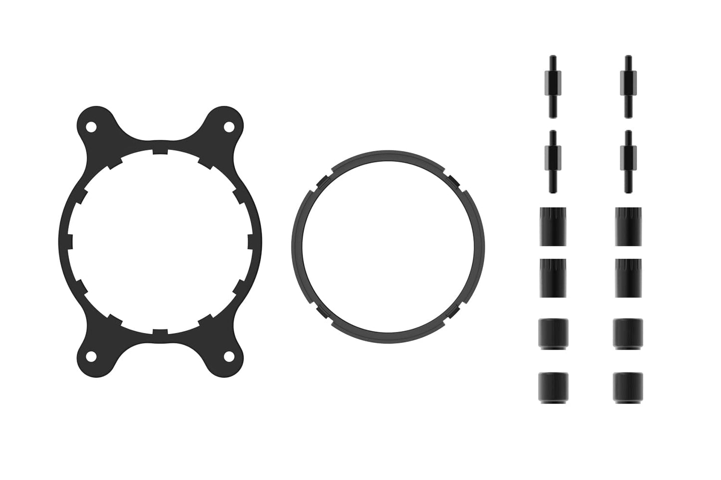 Premium AMD AM4/AM5 Retention Kit for Asetek-Based Liquid Coolers - Premium Kit with Sleek Finish Plus Easy Installation