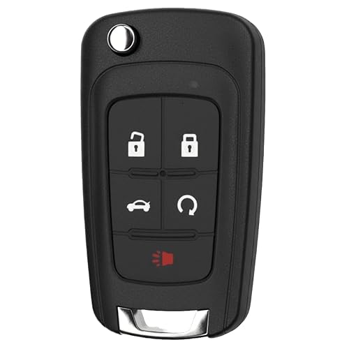 KEYS4LESS Replacement Flip Key Fob for Impala 2017 FCC OHT01060512 Part Number 13504199 13574863 13504259 13504204