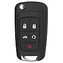 KEYS4LESS Replacement Flip Key Fob for Impala 2017 FCC OHT01060512 Part Number 13504199 13574863 13504259 13504204