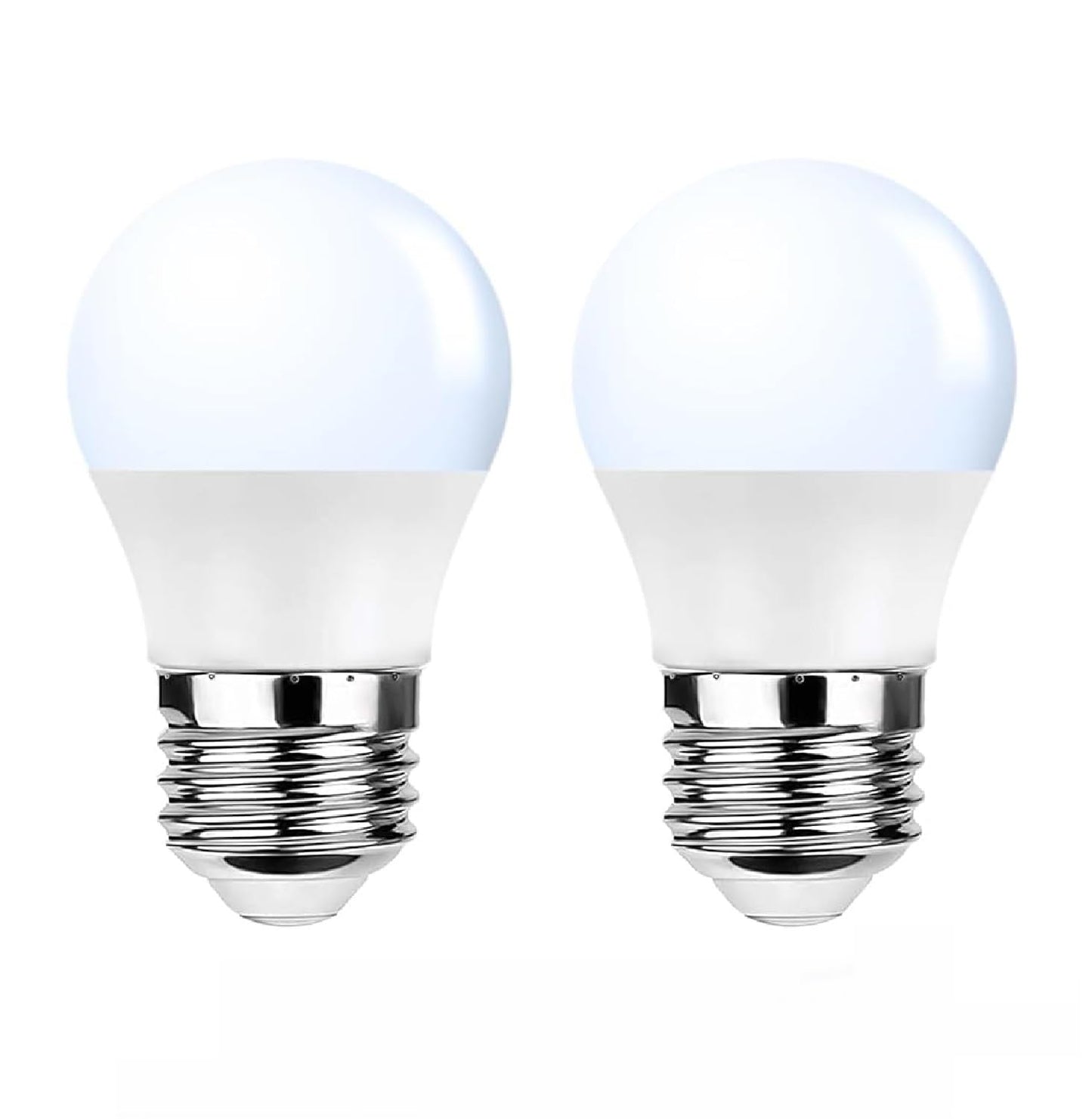 Baczao E26 LED Small Light Bulbs, 40W Equivalent Daylight White 5000K, 5 Watts LED Bulbs for Ceiling Fan,Wall Sconces,Desk Lamp,Non-Dimmable,AC120V,2