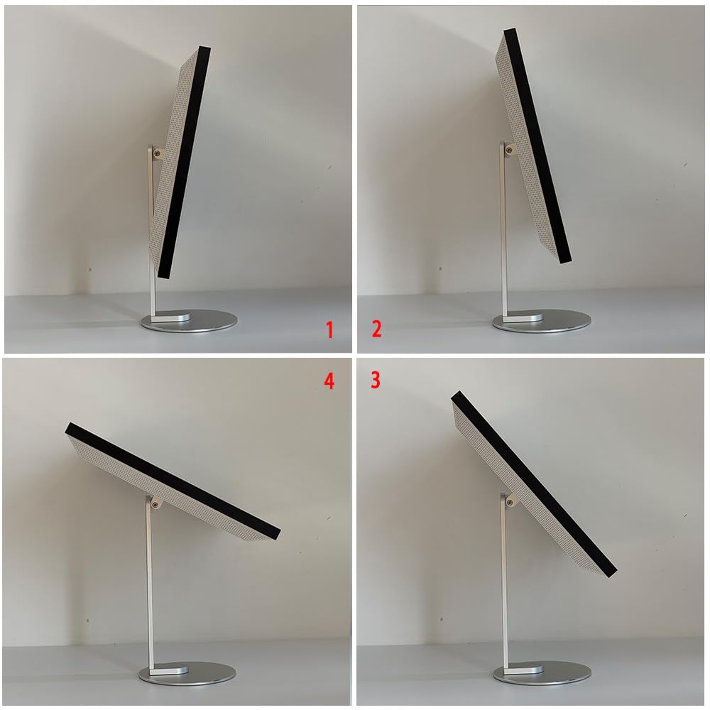 ATOPHK Adjustable Height Aluminum Stand for Ech_ooo Show 21 & Ech_ooo Show 15 ?360° Rotation, Tilt & Swivel, Landscape/Portrait Mode Silver