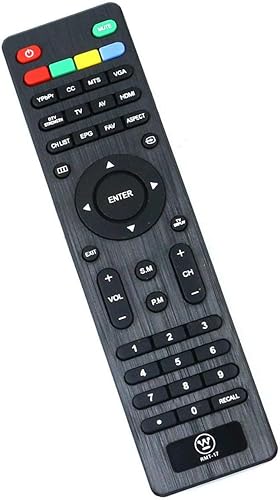 RMT-17 RMT17 Remote Control Replacement for Westinghouse TV LD2480 LD3280 VR2218 VR3215 VR2418 EW24T3LW EW24T7EW W19S4JW LD3240 EW32S3PW EW19S4JW
