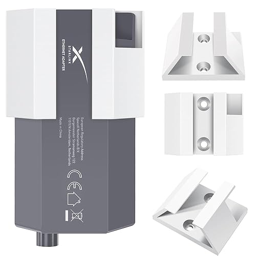 Sactulaz for Starlink Router ethenet Adapter Mount,Indoor Mounting Bracket for StarLink Ethernet Adapter Wall Mount The Gen 2 Router Ethernet Adapter