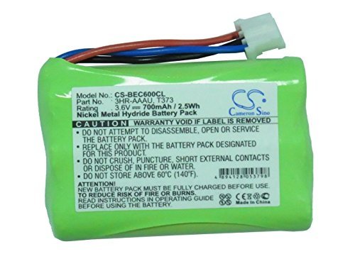 Cameron Sino 3.6V Ni-MH 700mAh Bang & Olufsen 3HR-AAAU 70AAAH3BMXZ T373 Rechargeable Cordless Phone Battery Replacement for BeoCom 6000 Home Handset