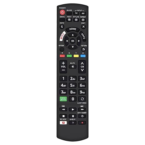Universal Remote Control for Panasonic TV Remote Control Works for All Panasonic Plasma Viera HDTV 3D LCD LED TV