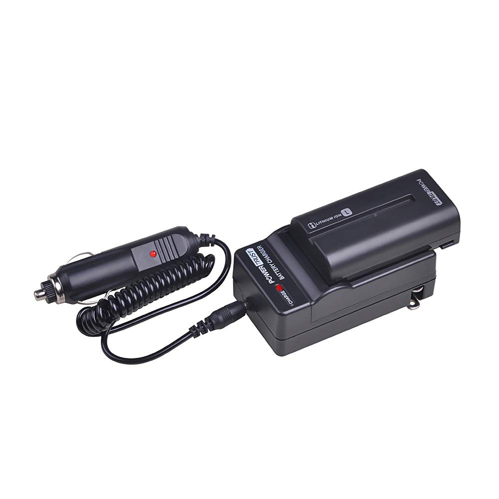 PowerTrust 2-Pack NP-F550 / NP-F570 Battery and Fast Charger for Sony NP-F330 NP-F530 NP-F570 NP-F730 NP-F750 Hi-8 GV-D200 D800 TRV81 CCD-SC55