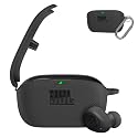 WADVCU for JBL Vibe Buds Case Cover, Silicone Protective Portable Scratch Shock Resistant Logo Visible Design Cover Compatible with JBL Vibe Buds