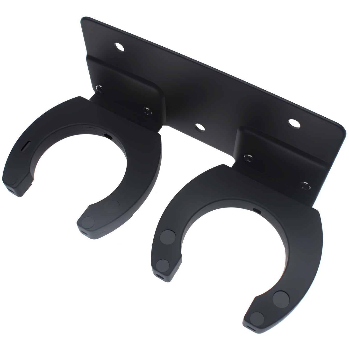 SYCZIOHU Black Microphone Double Hook Stand Holder with Screw for KTV and Home