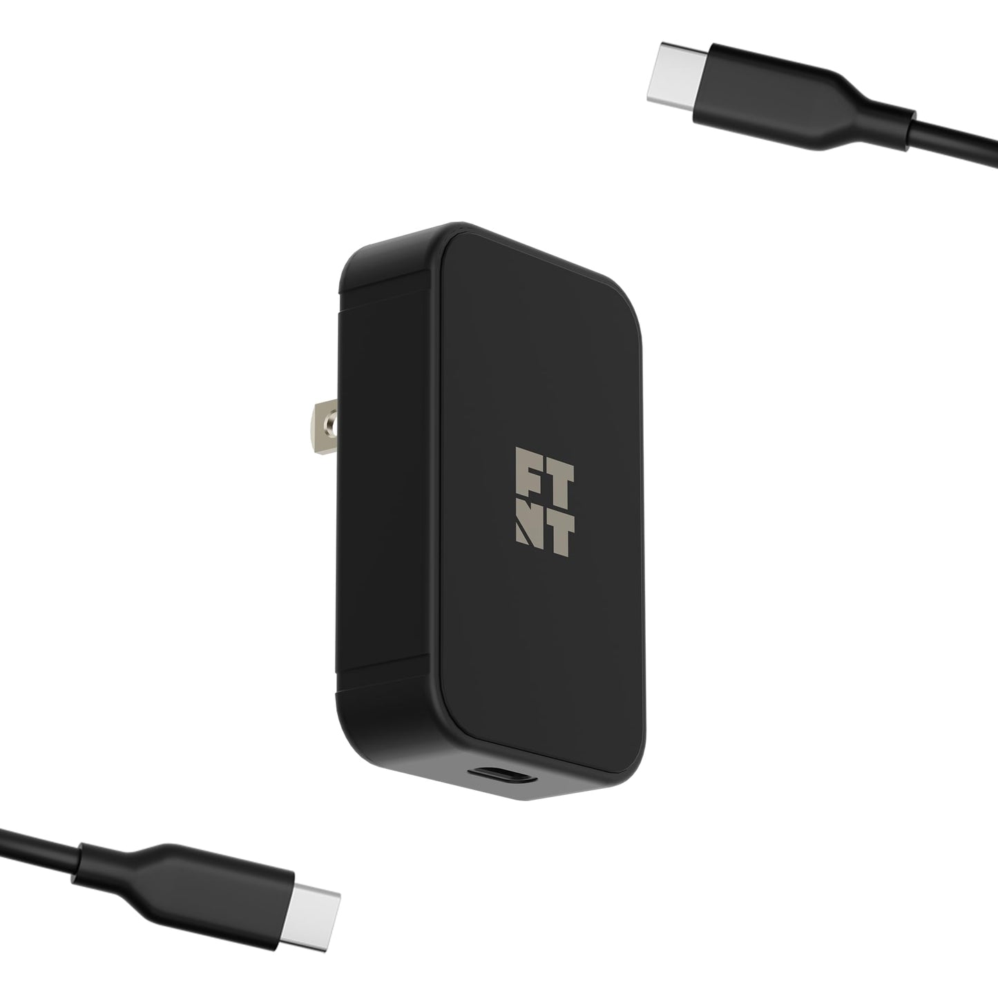 USB-C Compact Power Adapter, 1m/3ft Flexible USB-C Cable Bundle, 1 USB-C Port, 30W USB-C Max Output, for iPhone 16/17, MacBook Air, iPad, Pixel