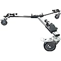 Vidpro PD-1 Professional Tripod Dolly - Heavy Duty with Adjustable Leg Mount with Locking Wheels and Carrying Case Compatible with Most Tripods