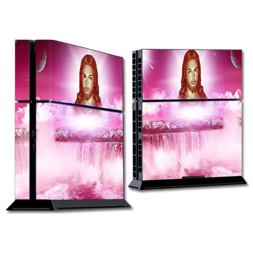 MightySkins Skin Compatible with Sony PS4 Console - Jesus | Protective, Durable, and Unique Vinyl Decal wrap Cover | Easy to Apply, Remove, and Change