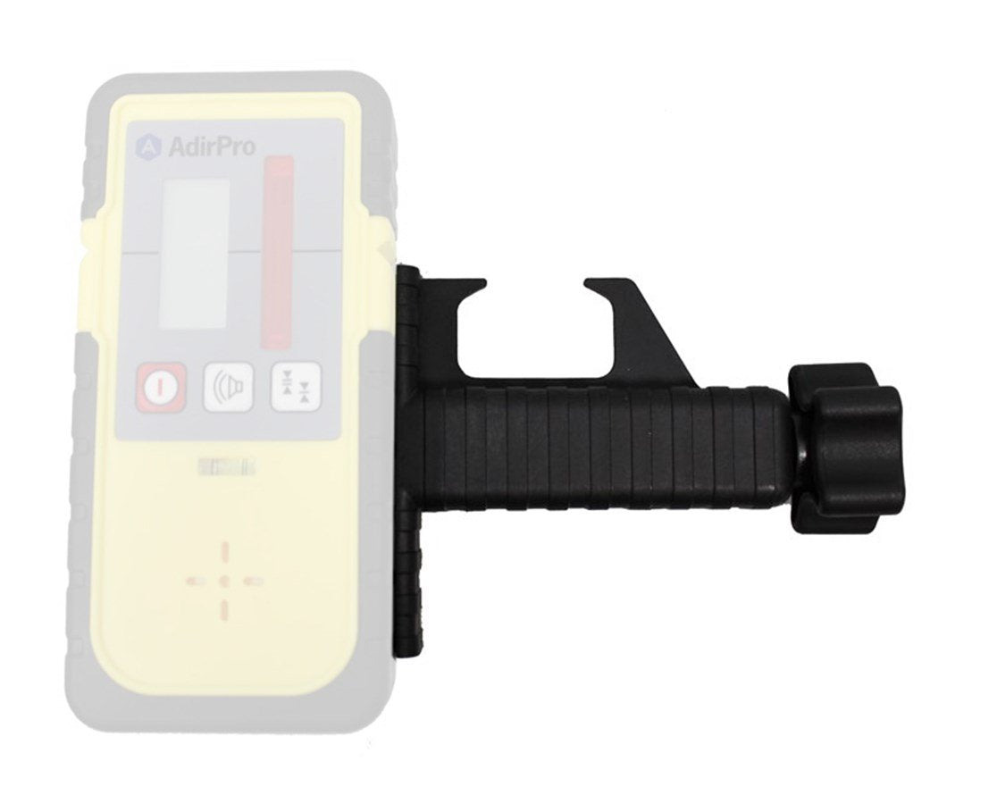AdirPro Laser Detector Mounting Clamp for LD-8 & LDG-8 | Built-In Bubble Level | Adjustable Clamp Compatible with Prism Poles, Grade Rods & Tripods
