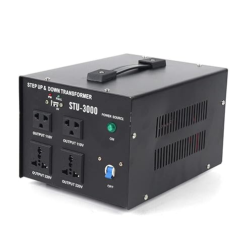 3000W Voltage Transformer Converter, Step Up/Down AC 110/220 V Heavy Duty Power Converter with DC 5V USB Port