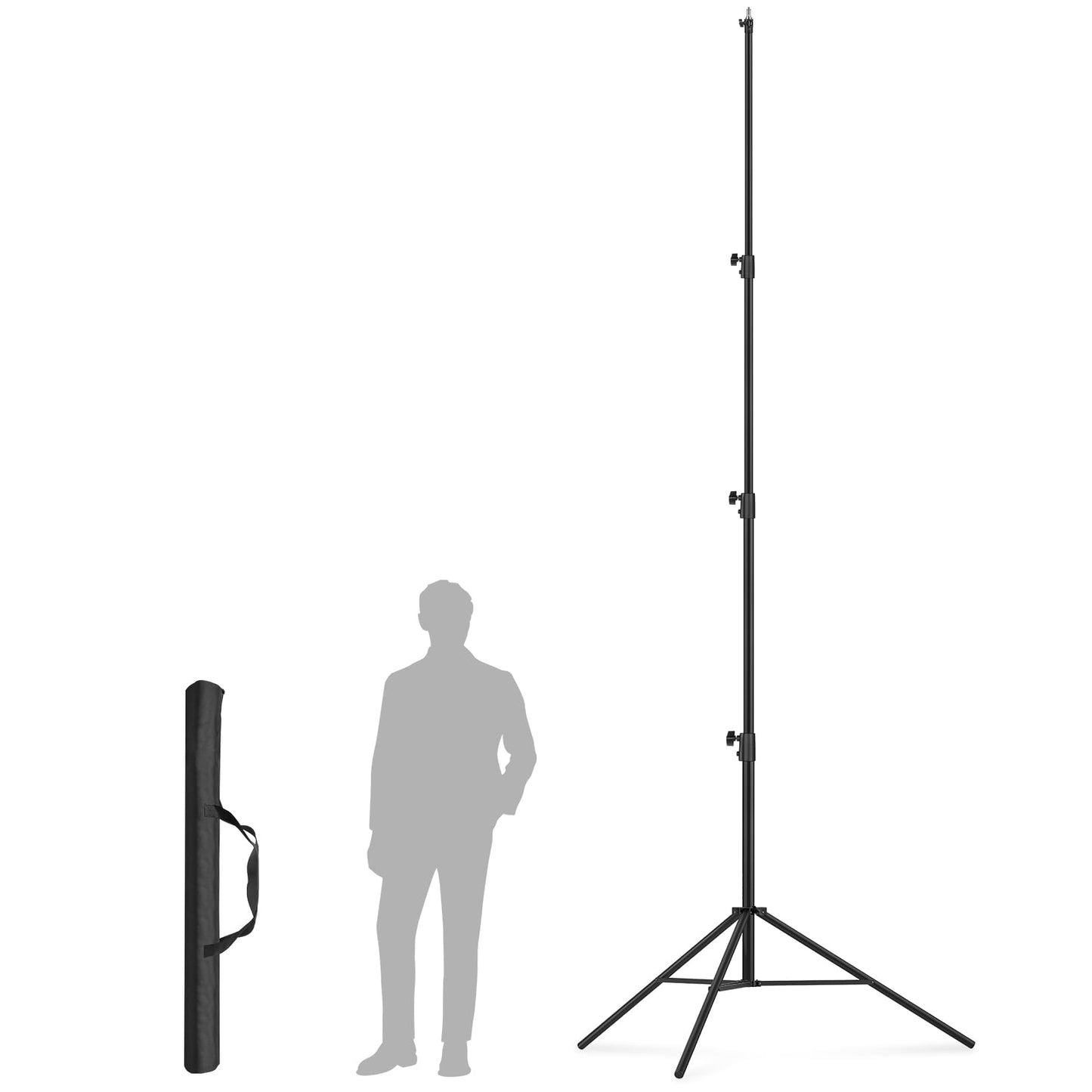 13.1' Heavy Duty Light Stand Photography, Sdfghj 157.2in/4m/400cm Adjustable Metal Professional Sky High Tripod with Built-in Spring Cushion