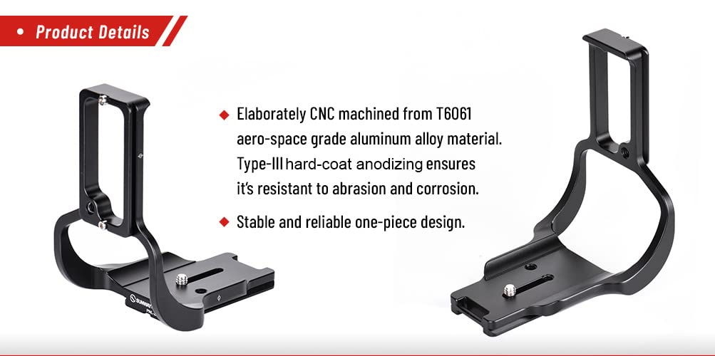 SUNWAYFOTO PNL-Z6IIGN L Plate for One Piece L-Plate for Nikon Z6II Z7II with Battery Grip MB-N11 Arca Compatible