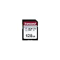 Transcend SDC300S 128GB SDXC SD Card, Compatible with DSLR Cameras/ Digital Cameras / Trail Cameras / Camcorder, Up to 100MB/s, UHS-I U1 V10, Full HD