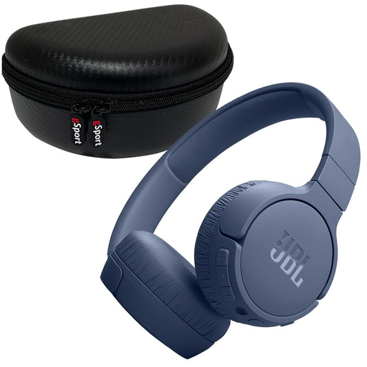JBL Tune 670NC Wireless On Ear Noise Cancelling Headphone with gSport Case (Blue)