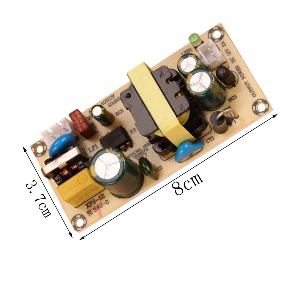 12V 2A Power Supply Bare Board AC to DC 220V Converter Board 24W Boost Down Charging Module
