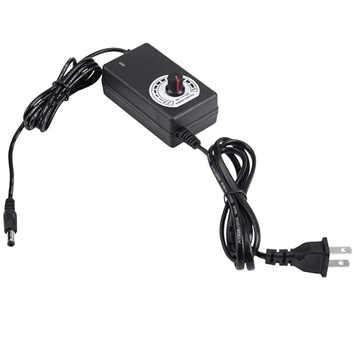AC to DC Converter 110V-240V AC to DC 3-12V 2A Power Supply-Adjustable for Motor Speed Controller 110-240V