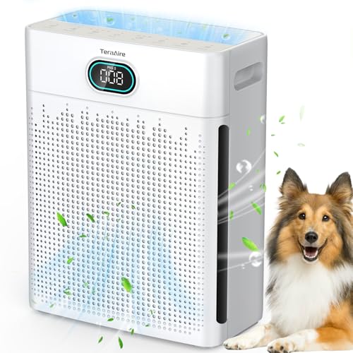 Air Purifiers for Home Cover Up to 2200 Ft², H13 HEPA Air Purifier with Washable Pre-filter, Pet mode, PM 2.5 Air Quality Monitor Fragrance Sponge