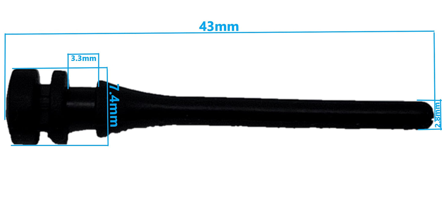 Micro Connectors 20-Pack PC CPU/Case Fan Rubber Mounting Screws (43mm) (SCW-20RB43)