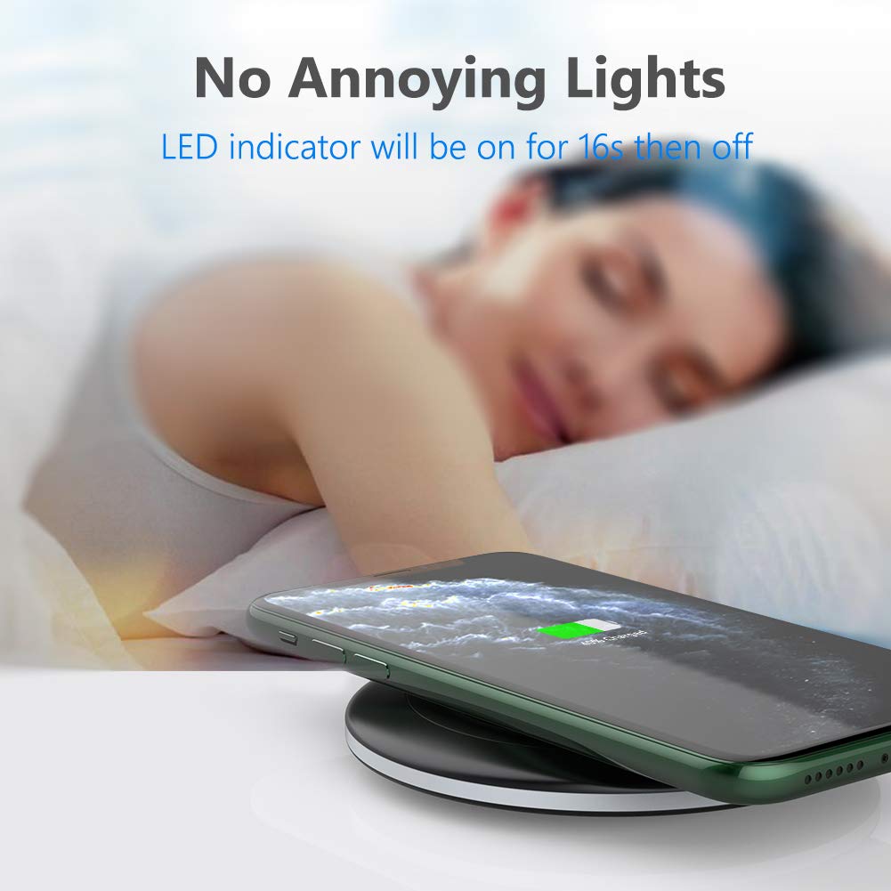 Yootech Wireless Charger,10W Max Wireless Charging Pad Compatible with iPhone 17/17 Pro/17 Pro Max/Air/16/15/14/13/SE 2022/12/11,Samsung Galaxy