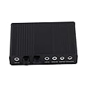5.1 USB Audio Sound Card with SPDIF, External USB Sound Card Adapter for PC Laptop Audio, Support 48/44 KHz Sampling Rate, Black