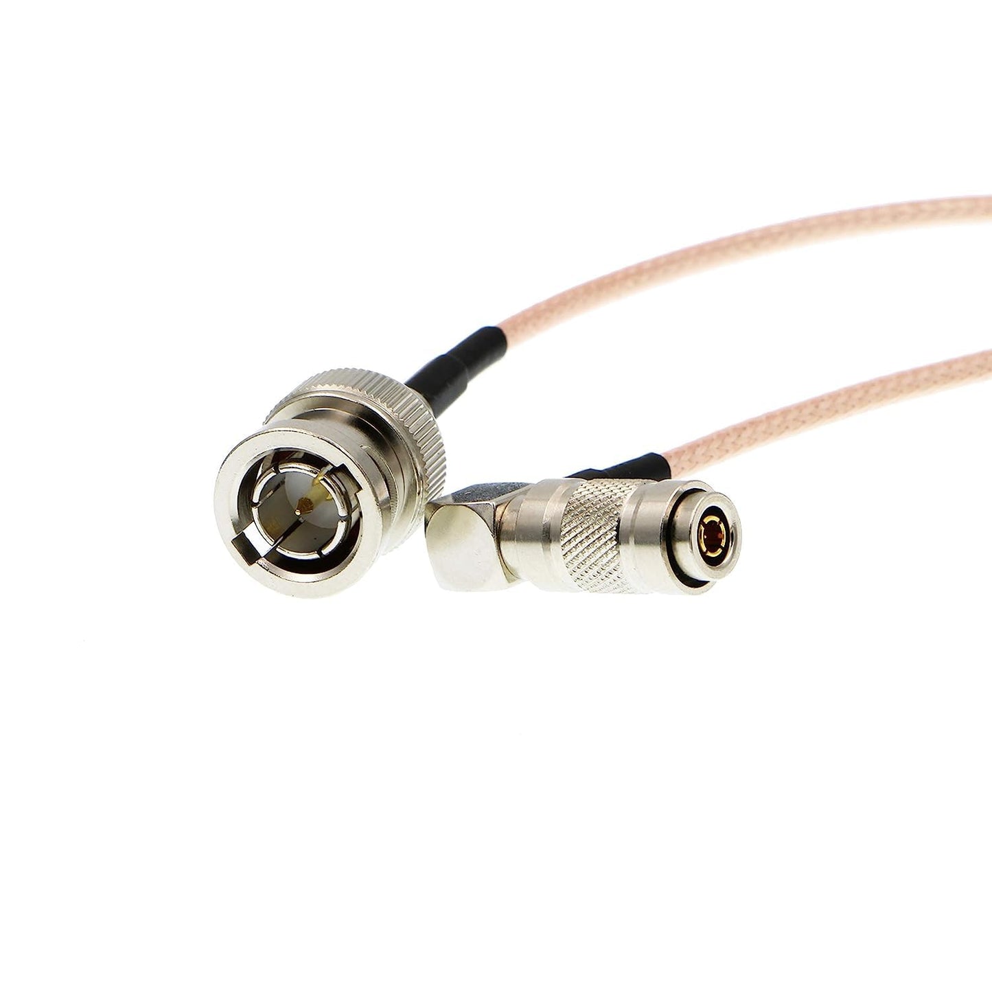 Uonecn Right Angle DIN 1.0/2.3 Mini BNC to HD SDI BNC RG179 RF Coaxial Cable Video Cable for Blackmagic HyperDeck Shuttle 75ohm