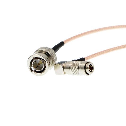 Uonecn Right Angle DIN 1.0/2.3 Mini BNC to HD SDI BNC RG179 RF Coaxial Cable Video Cable for Blackmagic HyperDeck Shuttle 75ohm